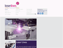 Tablet Screenshot of laserlines.co.uk